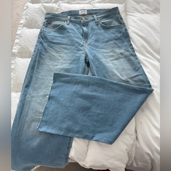 Hudson High Rise Wide Leg Jeans - Picture 4 of 11